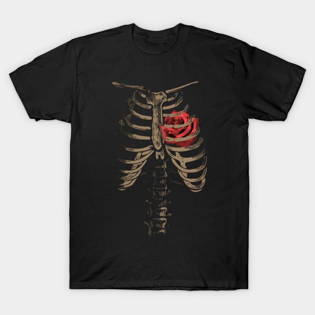 my heart is a rose T-Shirt by Lamink